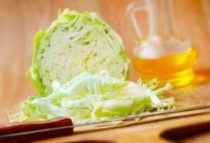 Kohl picado para ensalada