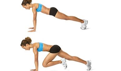Ejercicio de escalada para la minería abdominal